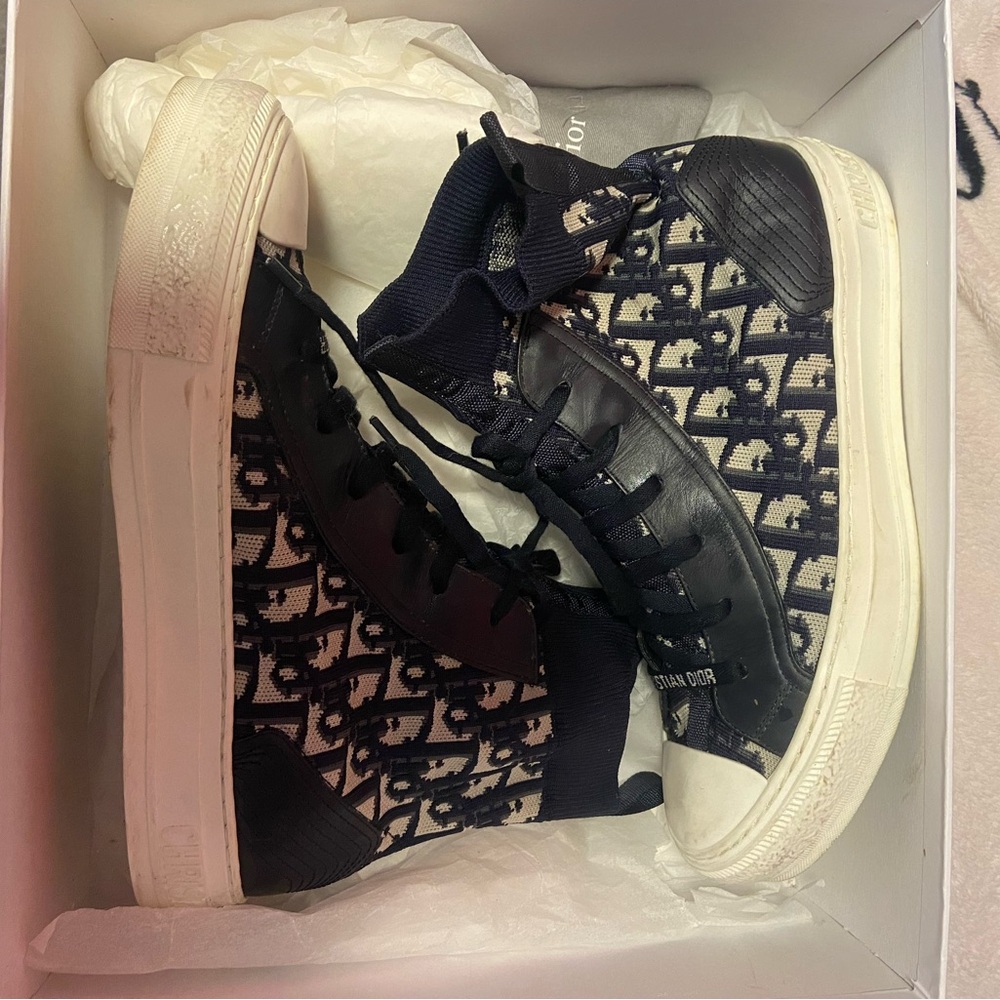 Dior Monochrome Canvas Sneakers - Picture 2 of 7